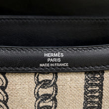 Load image into Gallery viewer, HERMES Constance 3 Deschenes Black Toile de Camp Swift Leather Size 24