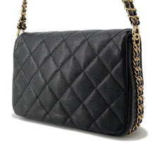 将图像加载到图库查看器中,CHANEL Mini Matelasse ChainShoulder Bag BlackAS3757 Caviar Leather