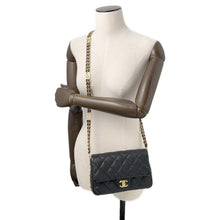 将图像加载到图库查看器中,CHANEL Mini Matelasse ChainShoulder Bag BlackAS3757 Caviar Leather