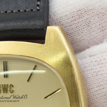 将图像加载到图库查看器中,IWC TV screen W35mm K18YG Leather Champagne Dial2570