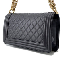将图像加载到图库查看器中,CHANEL Boy Chanel ChainShoulder Bag Dark GrayA67086 Lambskin