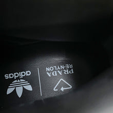 将图像加载到图库查看器中,PRADA Re-NylonPRADAxadidas ForumHigh-top Sneakers Black2TG193 Nylon Leather Size 7 1/2