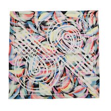 将图像加载到图库查看器中,HERMES Carre Kyoto Marble Whip and Grip Marble Silk Whip and Grip Size 90 Multicolor Silk100%
