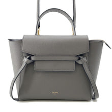 Load image into Gallery viewer, CELINE Belt bag Gray189003 Leather Size Nano