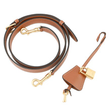 将图像加载到图库查看器中,CELINE Triomphe Vertical Travel Bag Black/Tan194822 PVC Leather