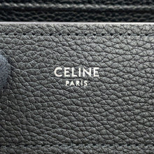将图像加载到图库查看器中,CELINE Luggage Shopper Handbag Black189793 Leather Size micro