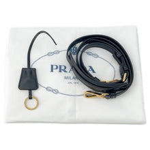 Load image into Gallery viewer, PRADA Jacquard 2WAY Handbag Black1BA579 Canvas Leather