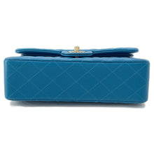 将图像加载到图库查看器中,CHANEL Matelasse Double Flap ChainShoulder BlueA01113 Caviar Leather Size 23