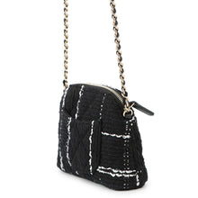 将图像加载到图库查看器中,CHANEL Matelasse CC Logo Chainshoulder Novelty Black Tweed