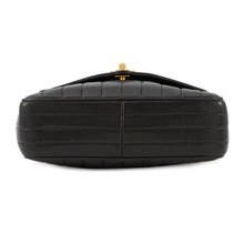 Load image into Gallery viewer, CHANEL Mademoiselle Chain Shoulder Bag with Tassel Bag Charm Black Lambskin