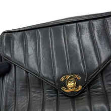 Load image into Gallery viewer, CHANEL Mademoiselle Chain Shoulder Bag with Tassel Bag Charm Black Lambskin