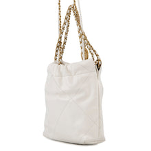 将图像加载到图库查看器中,CHANEL CHANEL22 Mini Shoulder Bag WhiteAS3980 Shiny Calf Leather