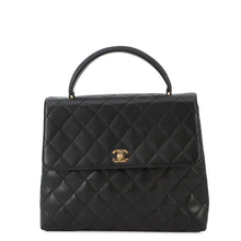 将图像加载到图库查看器中,CHANEL CC Logo Handbag BlackA12397 Caviar Leather