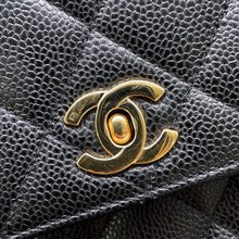 将图像加载到图库查看器中,CHANEL CC Logo Handbag BlackA12397 Caviar Leather
