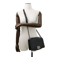 Load image into Gallery viewer, CHANEL Boy Chanel Matelasse Shoulder Bag BlackA67086 Leather
