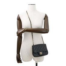 Load image into Gallery viewer, CHANEL Mini Materasse Chain Shoulder BlackA35200 Caviar Leather