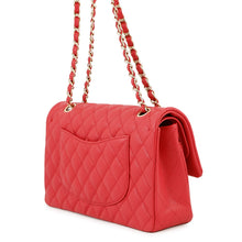 Load image into Gallery viewer, CHANEL Matelasse Double Flap ChainShoulder RedA01112 Caviar Leather