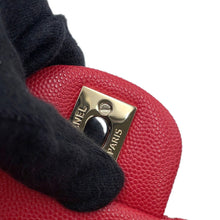 Load image into Gallery viewer, CHANEL Matelasse Double Flap ChainShoulder RedA01112 Caviar Leather