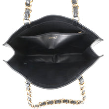 Load image into Gallery viewer, CHANEL CC Logo Chain Tote Black Lambskin