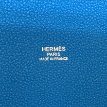 Load image into Gallery viewer, HERMES Pur Sangle Lime/Vert Ensemble/Blue Hydra Toile Military Taurillon Clemence Sangle Woolie