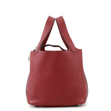 将图像加载到图库查看器中,HERMES Picotin Lock Rouge Grenat Taurillon Clemence Size PM