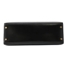 将图像加载到图库查看器中,HERMES Kelly Black Box Calf Leather Size 32
