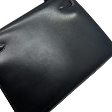 将图像加载到图库查看器中,HERMES Kelly Black Box Calf Leather Size 32
