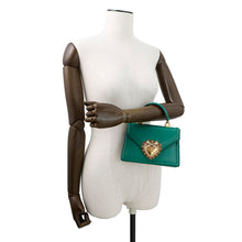 Load image into Gallery viewer, DOLCE&GABBANA Devotion 2way Bag GreenBB6711 Leather