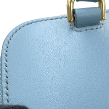 将图像加载到图库查看器中,CELINE Cuir Triomphe 2-Way Vanity Shoulder Bag Light Blue10J763 Leather Size Mini