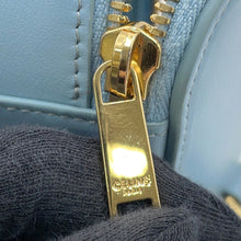 将图像加载到图库查看器中,CELINE Cuir Triomphe 2-Way Vanity Shoulder Bag Light Blue10J763 Leather Size Mini