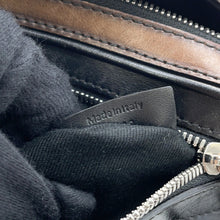 Load image into Gallery viewer, Berluti Signature Ballad Crossbody Bag Black/Brown PVC Leather