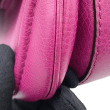 将图像加载到图库查看器中,GUCCI Bamboo 2WAY Handbag Purple240242 Leather