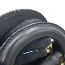 将图像加载到图库查看器中,Dior Lady Dior 2WAY Handbag Black/Red Leather Size Mini