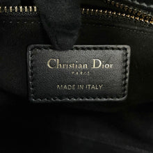 将图像加载到图库查看器中,Dior Lady Dior 2WAY Handbag Black/Red Leather Size Mini