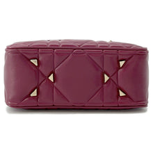 将图像加载到图库查看器中,Dior Lady's 95.22 2WAY Handbag Bordeaux Leather Size Mini