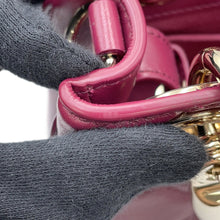 将图像加载到图库查看器中,Dior Lady's 95.22 2WAY Handbag Bordeaux Leather Size Mini