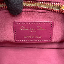 将图像加载到图库查看器中,Dior Lady's 95.22 2WAY Handbag Bordeaux Leather Size Mini