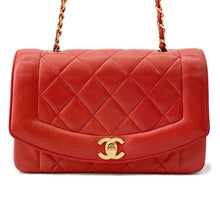 Load image into Gallery viewer, CHANEL Diana ChainShoulder Bag RedA01164 Lambskin Size 22