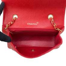 Load image into Gallery viewer, CHANEL Diana ChainShoulder Bag RedA01164 Lambskin Size 22