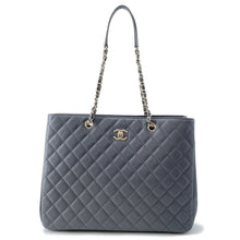将图像加载到图库查看器中,CHANEL Matelasse ChainTote Bag GrayA91046 Caviar Leather
