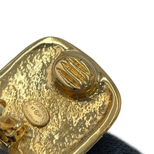 Load image into Gallery viewer, CHANEL Gripoa Swing Earrings Green Gold Plated Resin