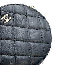 Load image into Gallery viewer, CHANEL Matelasse Round ChainShoulder Bag BlackA70657 Lambskin
