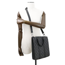 将图像加载到图库查看器中,LOUIS VUITTON Sac Plat NoirM46098 Monogram Eclipse