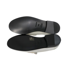 Load image into Gallery viewer, HERMES Mocassins Loafers Kennedy White Leather Size 36H