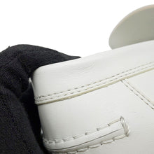 Load image into Gallery viewer, HERMES Mocassins Loafers Kennedy White Leather Size 36H
