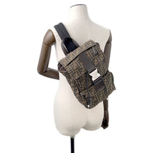将图像加载到图库查看器中,FENDI FENDI Ness Crossbody Bag Brown/Black7VZ067 Canvas Leather