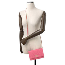 将图像加载到图库查看器中,CHANEL Double piece Chain wallet PinkA33814 Lambskin