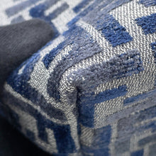 Load image into Gallery viewer, FENDI Roll FF Jacquard 2-way Handbag Navy8BS096 Canvas Leather Size Mini