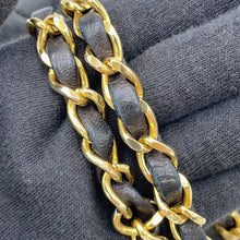 Load image into Gallery viewer, CHANEL Matelasse ChainShoulder Bag Black/White Lambskin Size 18