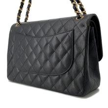 将图像加载到图库查看器中,CHANEL Matelasse W Flap ChainShoulder Bag BlackA58600 Caviar Leather Size 30